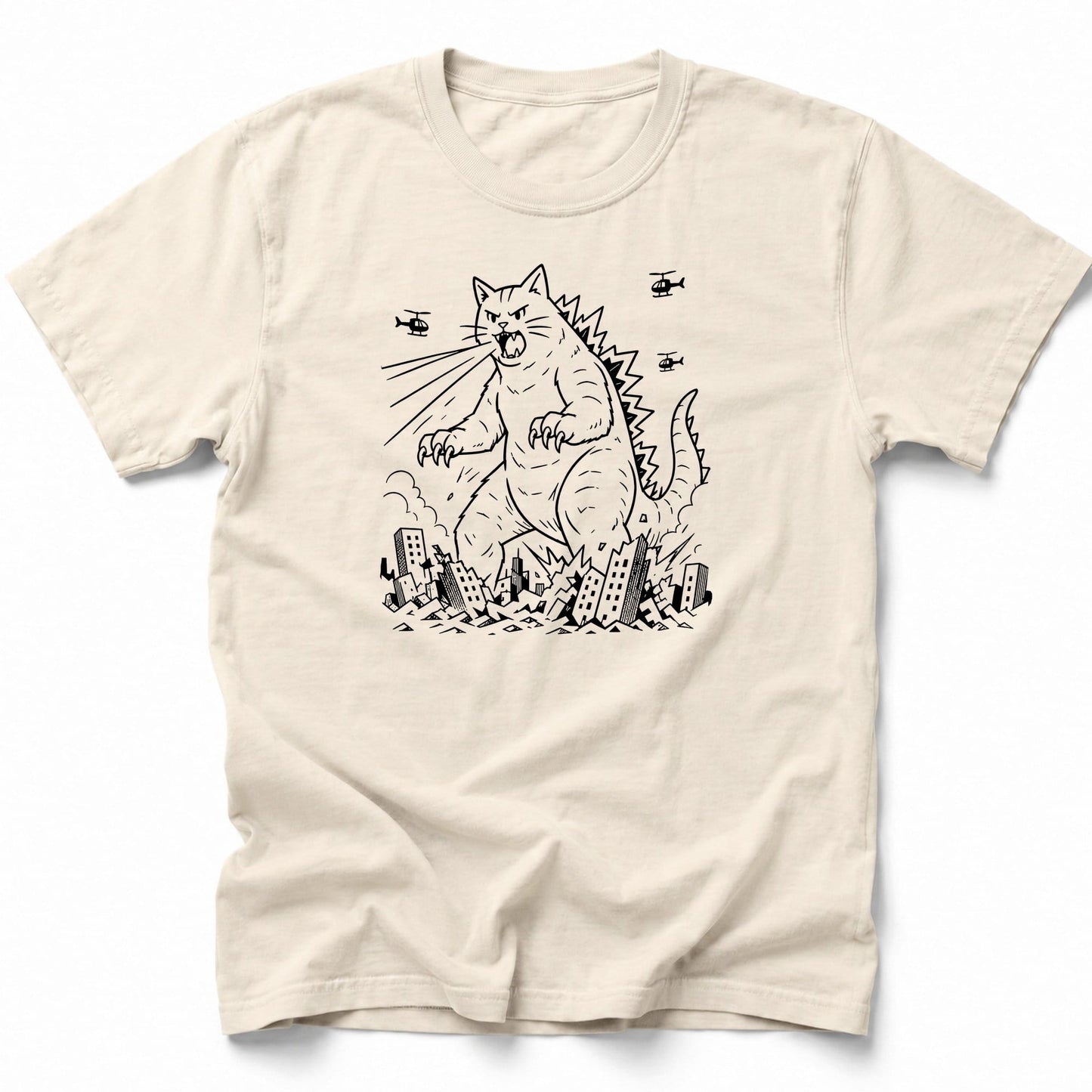 Kyattojira Destruction Club T-Shirt Ivory / S 14173683223729726195 T-Shirt