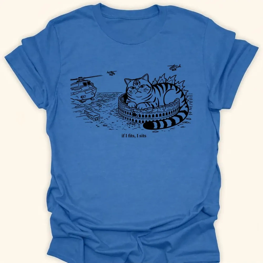 Kyattojira Fits And Sits Everyday Softstyle Tee Heather Royal / S 23796202448721767399 T-Shirt
