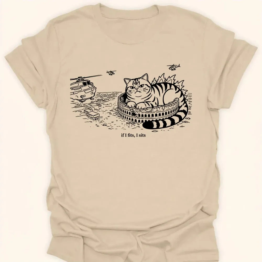 Kyattojira Fits And Sits Everyday Softstyle Tee Sand / S 27806009956553522299 T-Shirt