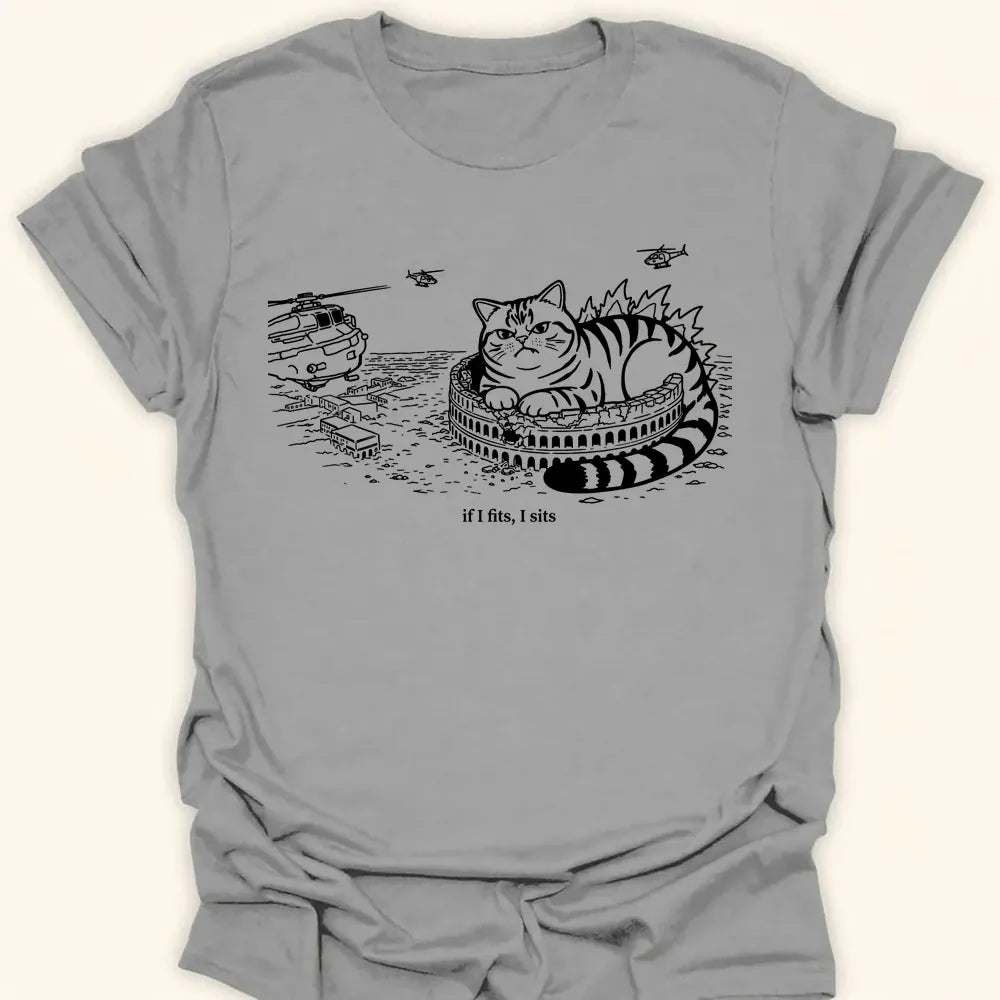 Kyattojira Fits And Sits Everyday Softstyle Tee Sport Grey / S 10469422001221961761 T-Shirt