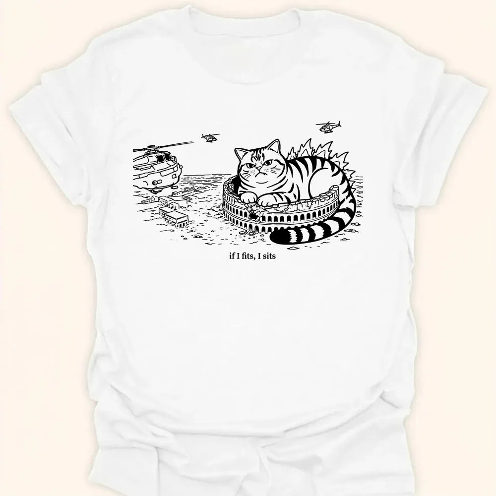 Kyattojira Fits And Sits Everyday Softstyle Tee White / S 13796363611081780392 T-Shirt