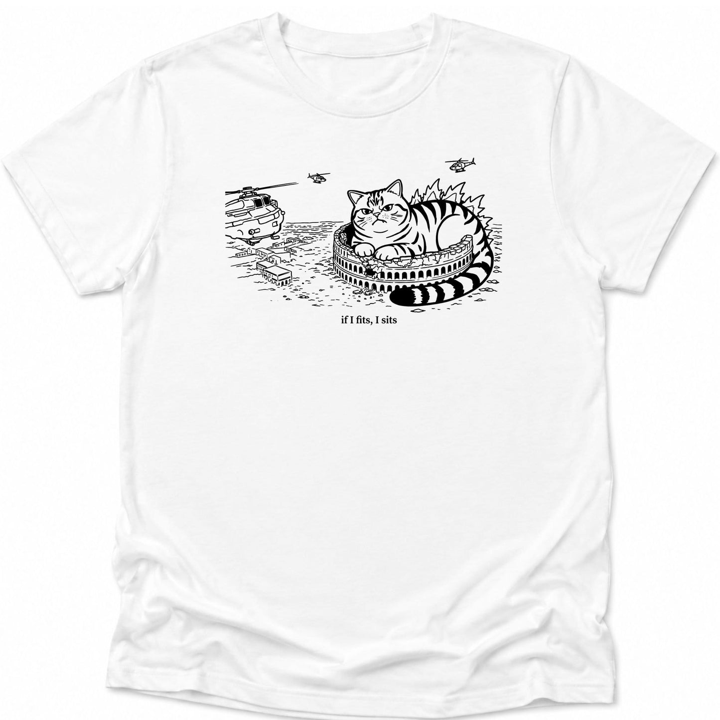 Kyattojira Fits And Sits Everyday Softstyle Tee White / S 13796363611081780392 T-Shirt