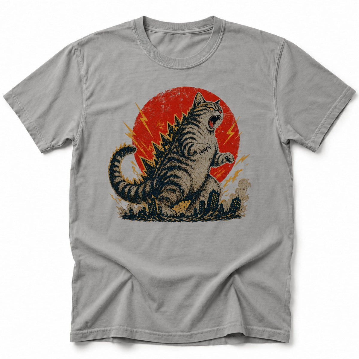 Kyattojira Force T-Shirt Grey / S 22035207806398333982 T-Shirt