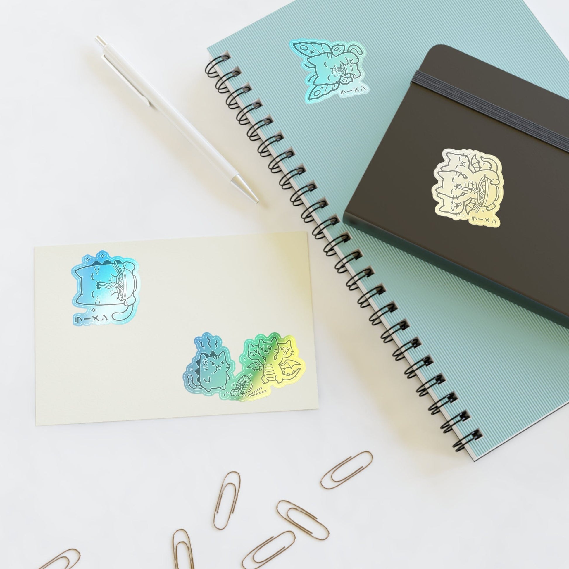 🍜 Kyattojira & Friends — Ramen Time Sticker Pack 1 Paper products