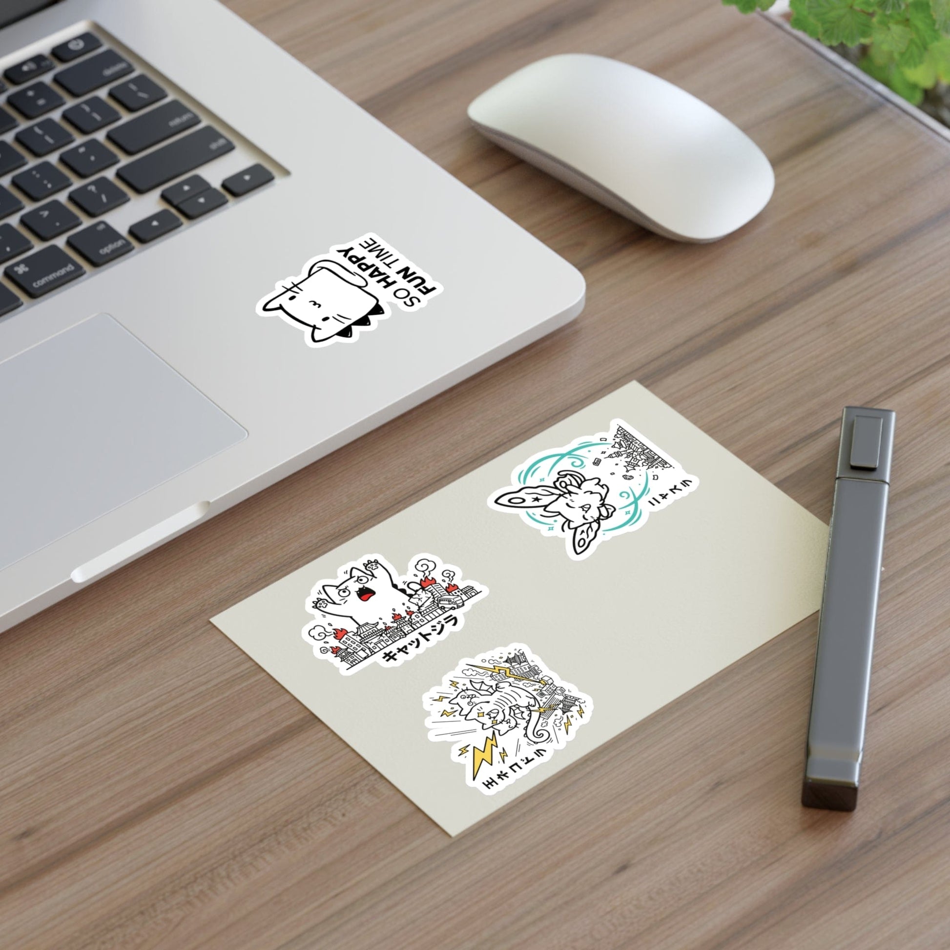 😺 Kyattojira & Friends Sticker Pack — Cute Chaos Edition Paper products