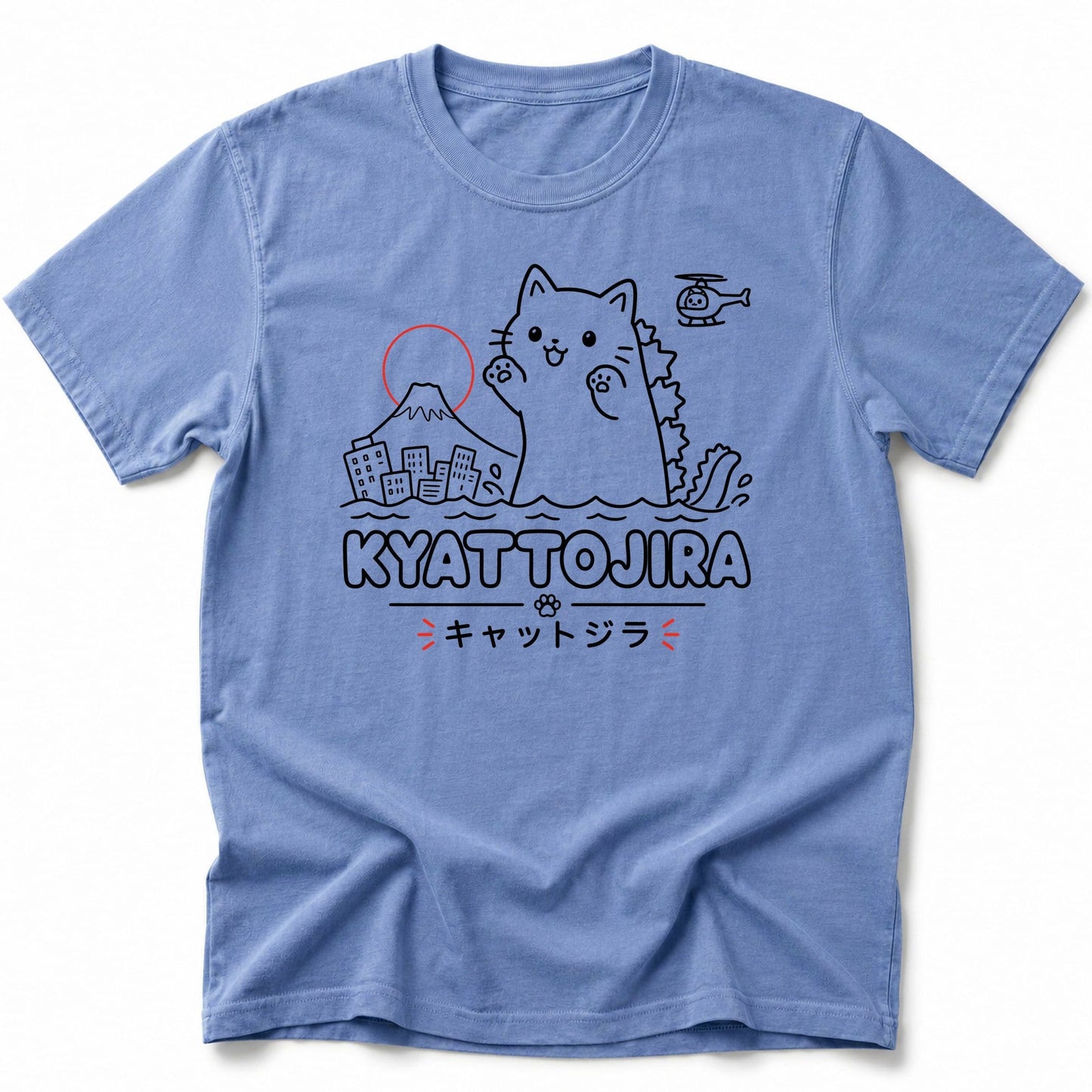 Kyattojira Fuji T-Shirt Blue Jean / S 26385245396545823524 T-Shirt