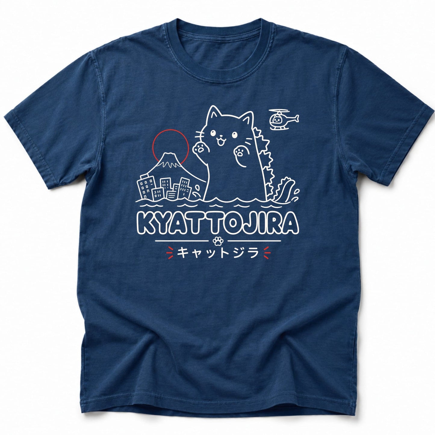 Kyattojira Fuji T-Shirt Navy / S 26116601283563960758 T-Shirt