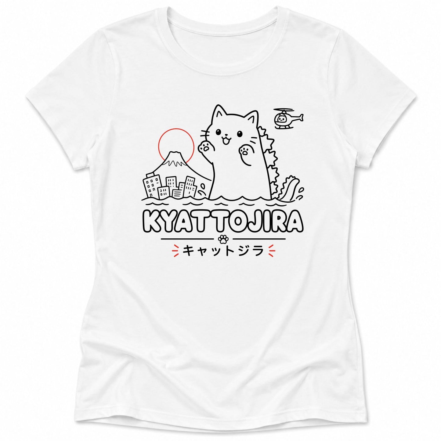 Kyattojira Fuji Womens Tee S / White 33940820197504960404 T-Shirt