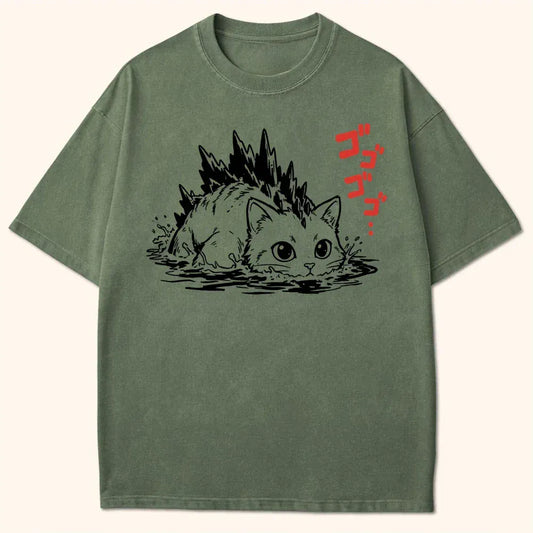 Kyattojira Go Go Go T-Shirt Moss / S 10246206233749159429 T-Shirt