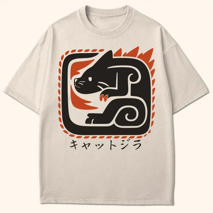 Kyattojira Guardian T-Shirt Ivory / S 53497633764534633204 T-Shirt