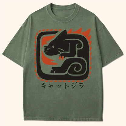 Kyattojira Guardian T-Shirt Moss / S 21396114243084176721 T-Shirt