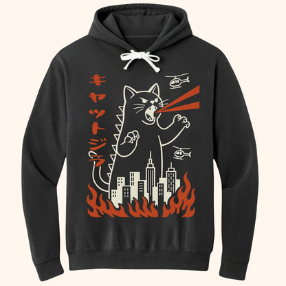 Kyattojira Hoodie Black / S 14951591641410939803 Hoodie