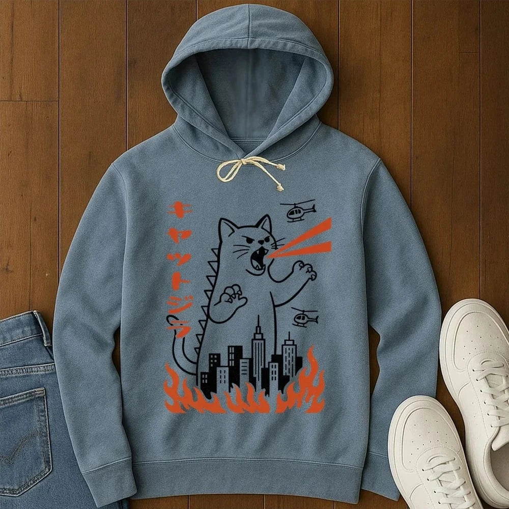 Kyattojira Hoodie Blue Jean / S 19984739801911501074 Hoodie