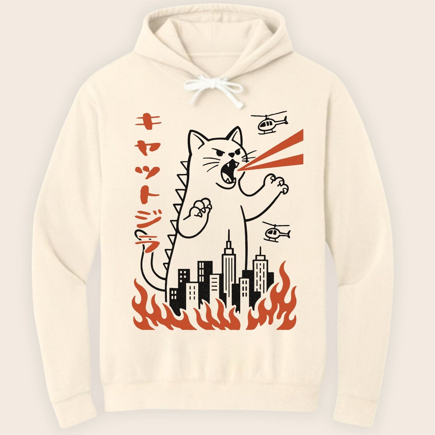 Kyattojira Hoodie Ivory / S 14156372954971247705 Hoodie