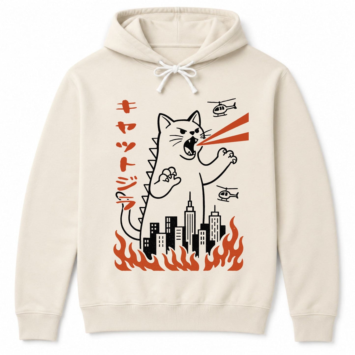 Kyattojira Hoodie Ivory / S 14156372954971247705 Hoodie