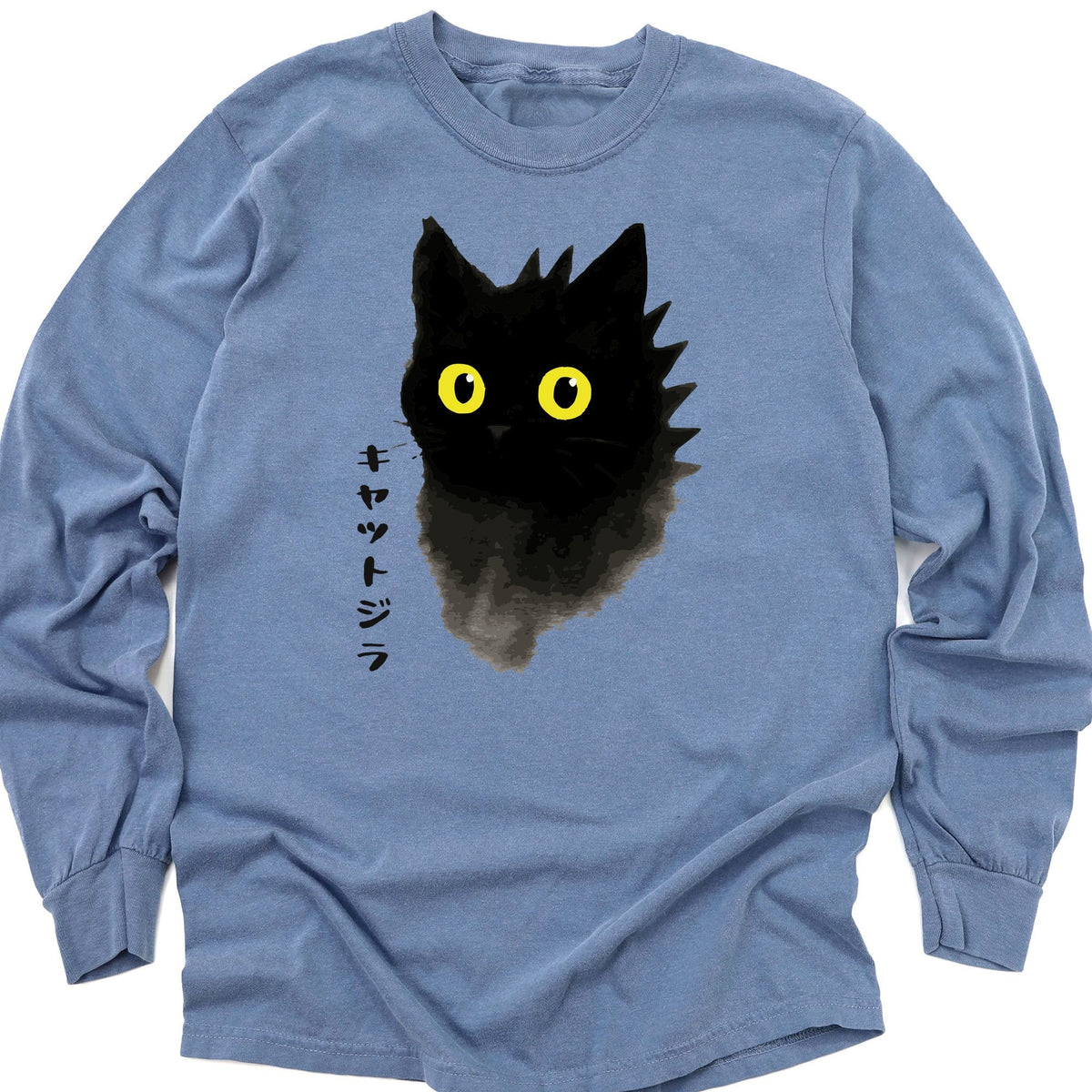 Kyattojira Inked Long Sleeve Blue Jean / M 21086321794378336432 Long-sleeve
