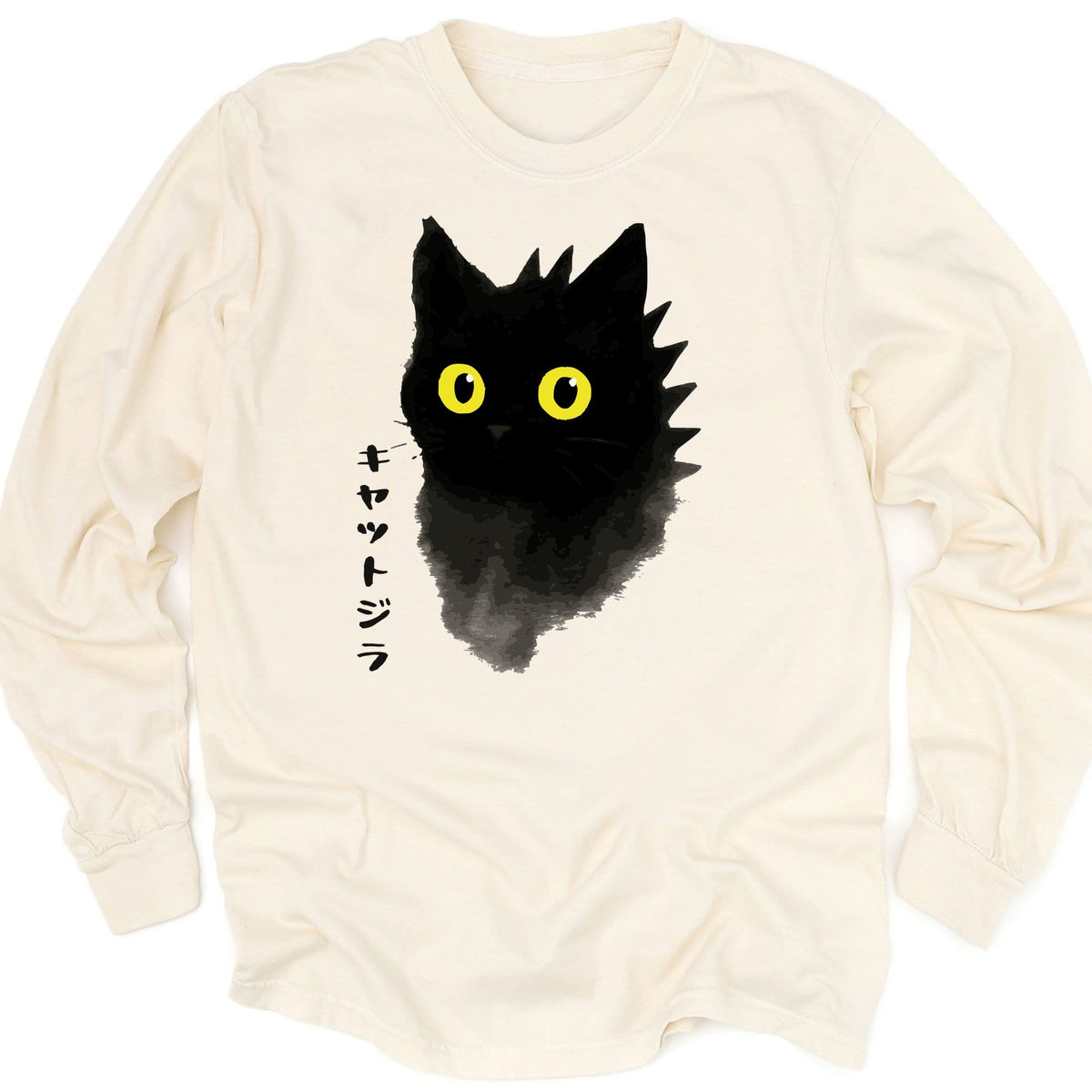 Kyattojira Inked Long Sleeve Ivory / M 21464727934017319873 Long-sleeve