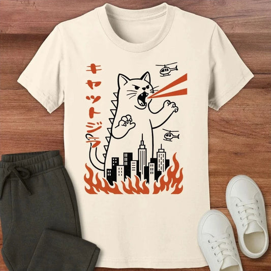 Kyattojira Kids T-Shirt Natural / S 17561513516048086575 Kids clothes