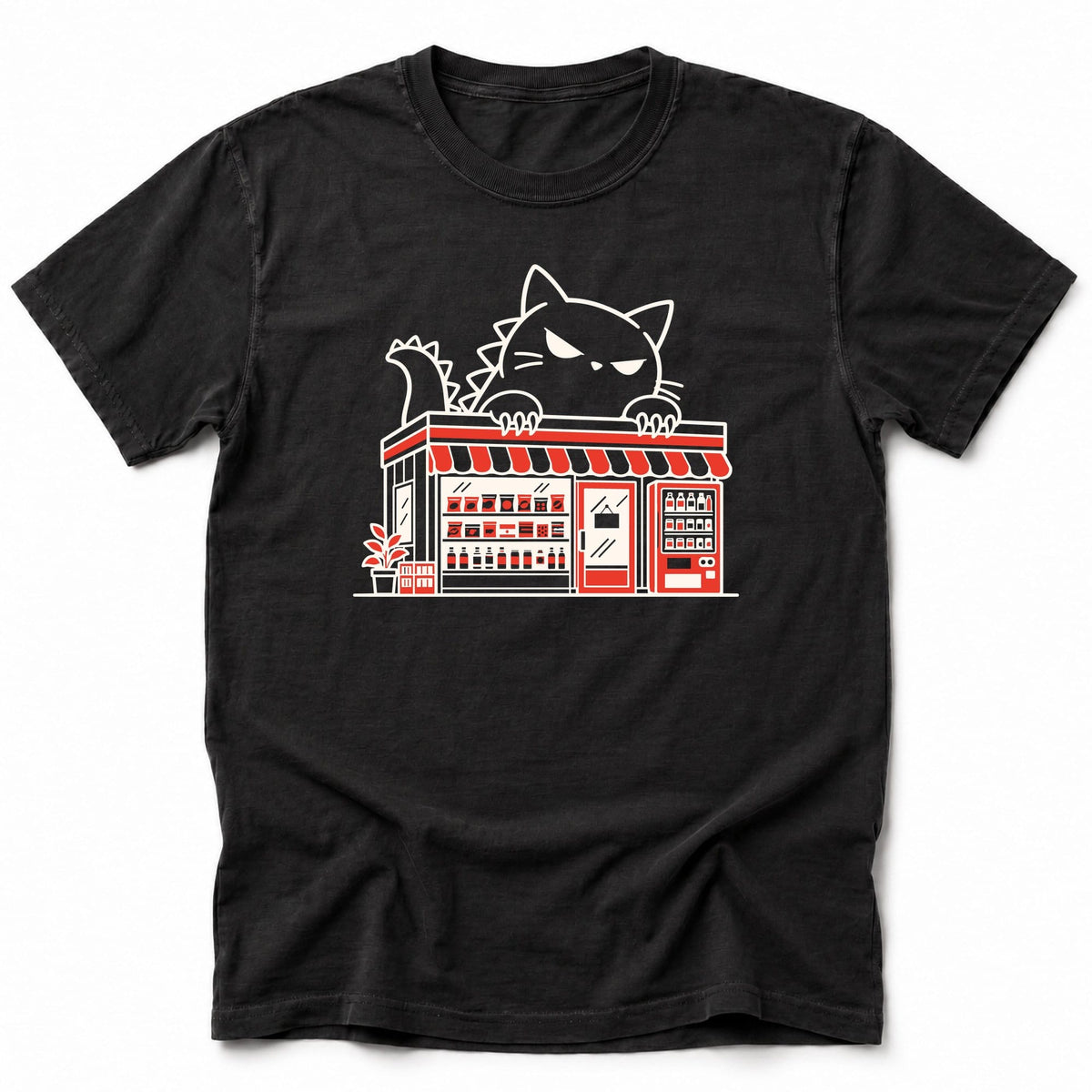 Kyattojira Konbini T-Shirt Black / S 18518871003160653048 T-Shirt