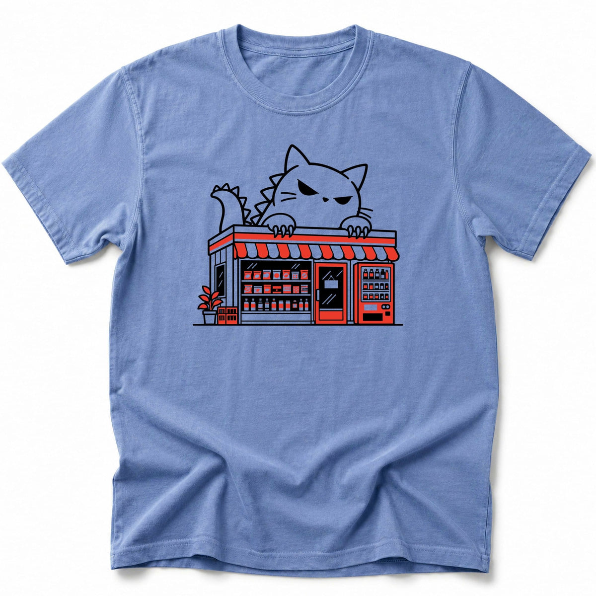 Kyattojira Konbini T-Shirt Blue Jean / S 13385619709162029216 T-Shirt