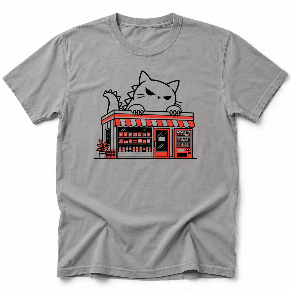 Kyattojira Konbini T-Shirt Grey / S 34722819324370978636 T-Shirt