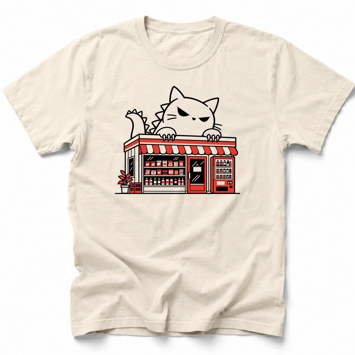 Kyattojira Konbini T-Shirt Ivory / S 13571086667977707570 T-Shirt