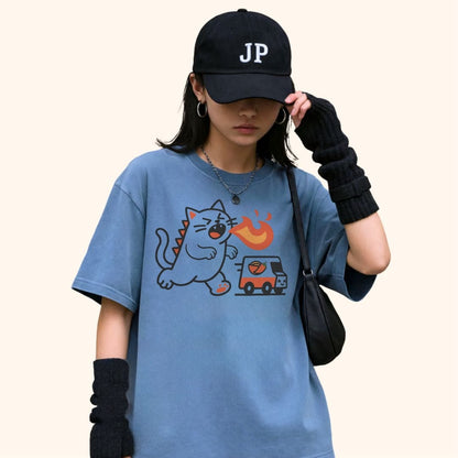 Kyattojira Loves Spicy Ramen T-Shirt T-Shirt