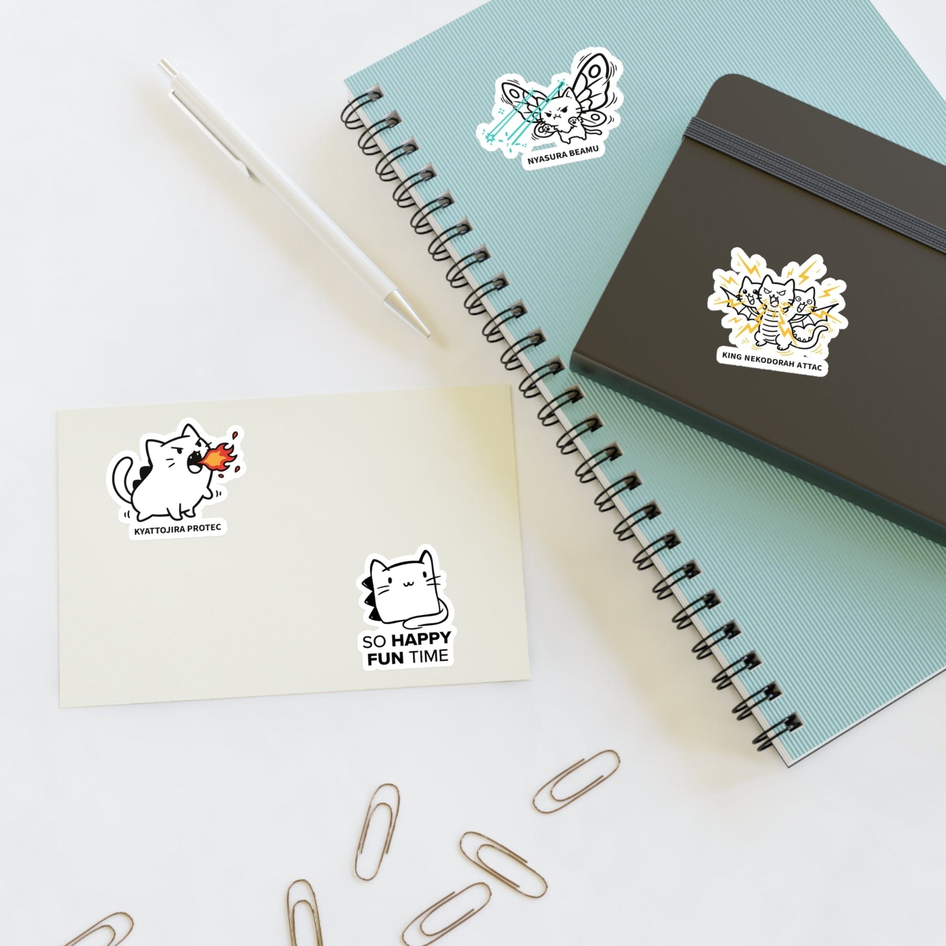 💥 Kyattojira Mini Chaos Sticker Pack — Protec / Attac / Beamu Edition Paper products