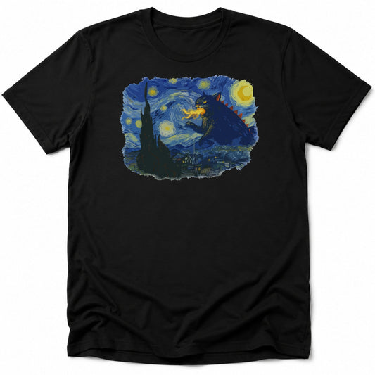 Kyattojira Night Everyday Softstyle Tee Black / S 27187765670097020338 T-Shirt