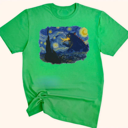 Kyattojira Night Everyday Softstyle Tee Irish Green / S 89072950614263741985 T-Shirt