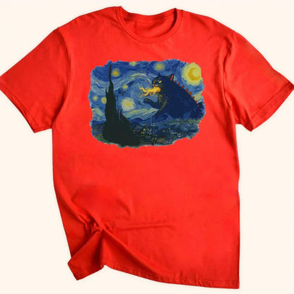 Kyattojira Night Everyday Softstyle Tee Red / S 10732731343054654807 T-Shirt