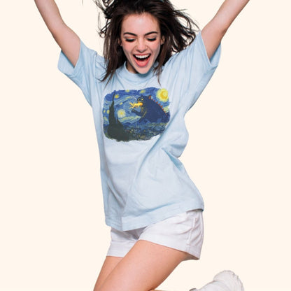 Kyattojira Night Everyday Softstyle Tee T-Shirt