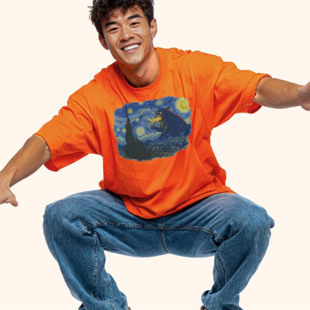 Kyattojira Night Everyday Softstyle Tee T-Shirt