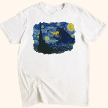 Kyattojira Night Everyday Softstyle Tee White / S 31546845451562095193 T-Shirt