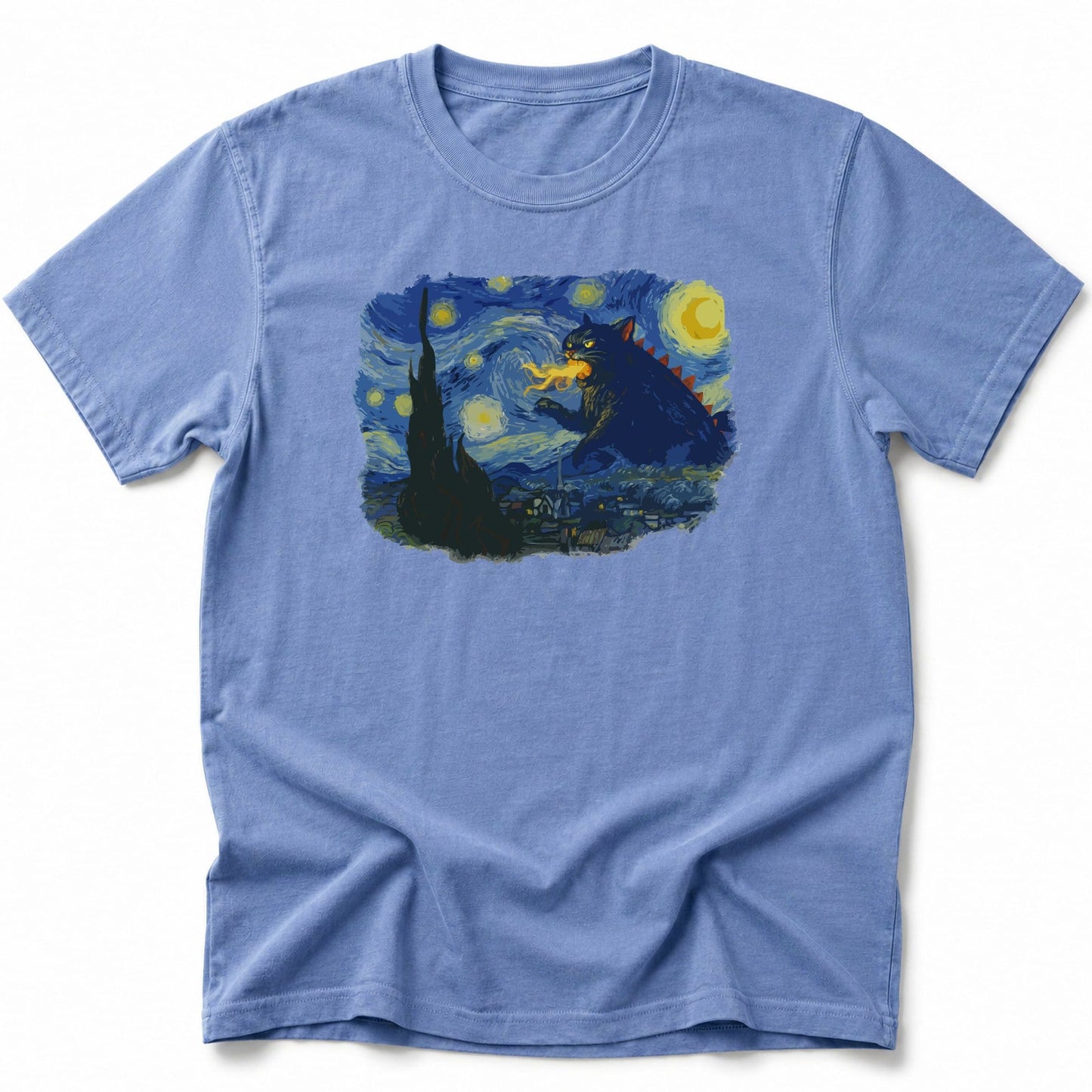 Kyattojira Night T-Shirt Blue Jean / S 27865920959131961017 T-Shirt