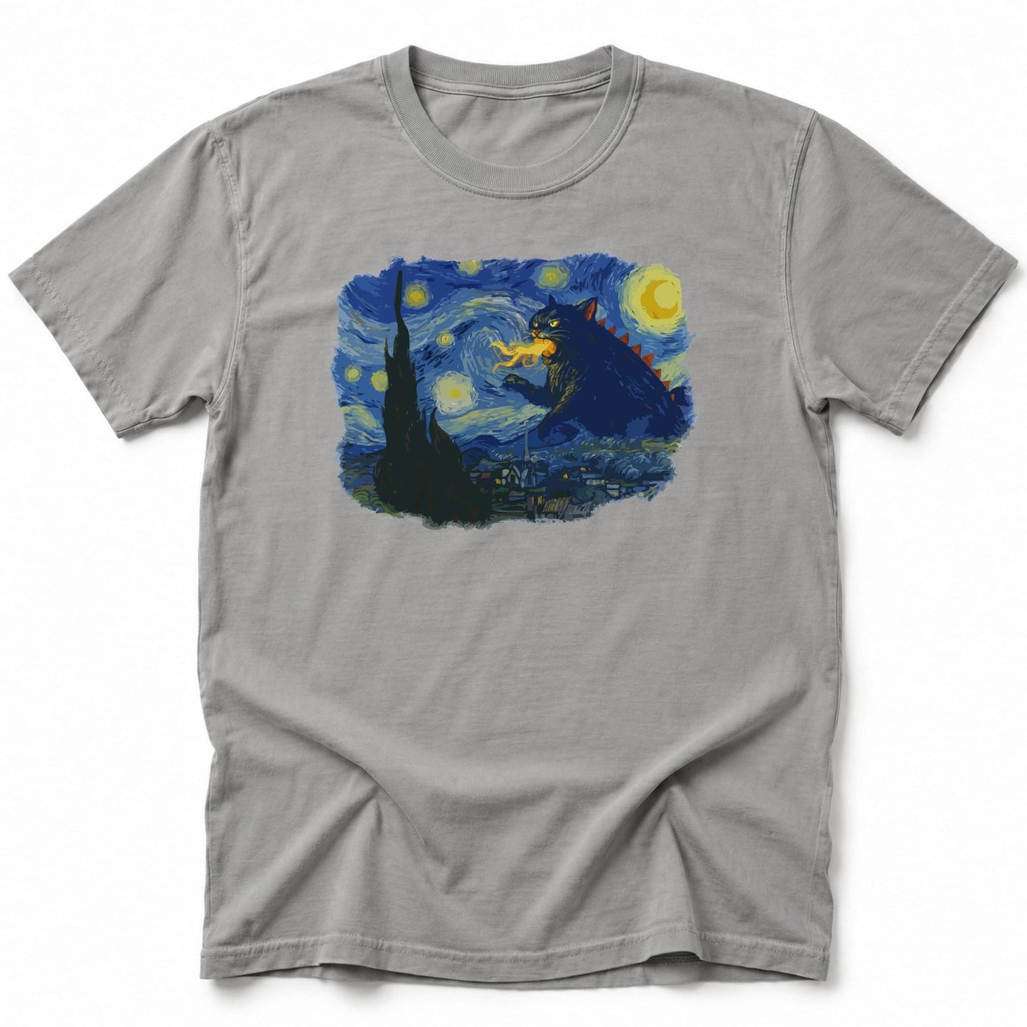 Kyattojira Night T-Shirt Grey / S 26953739160277084759 T-Shirt