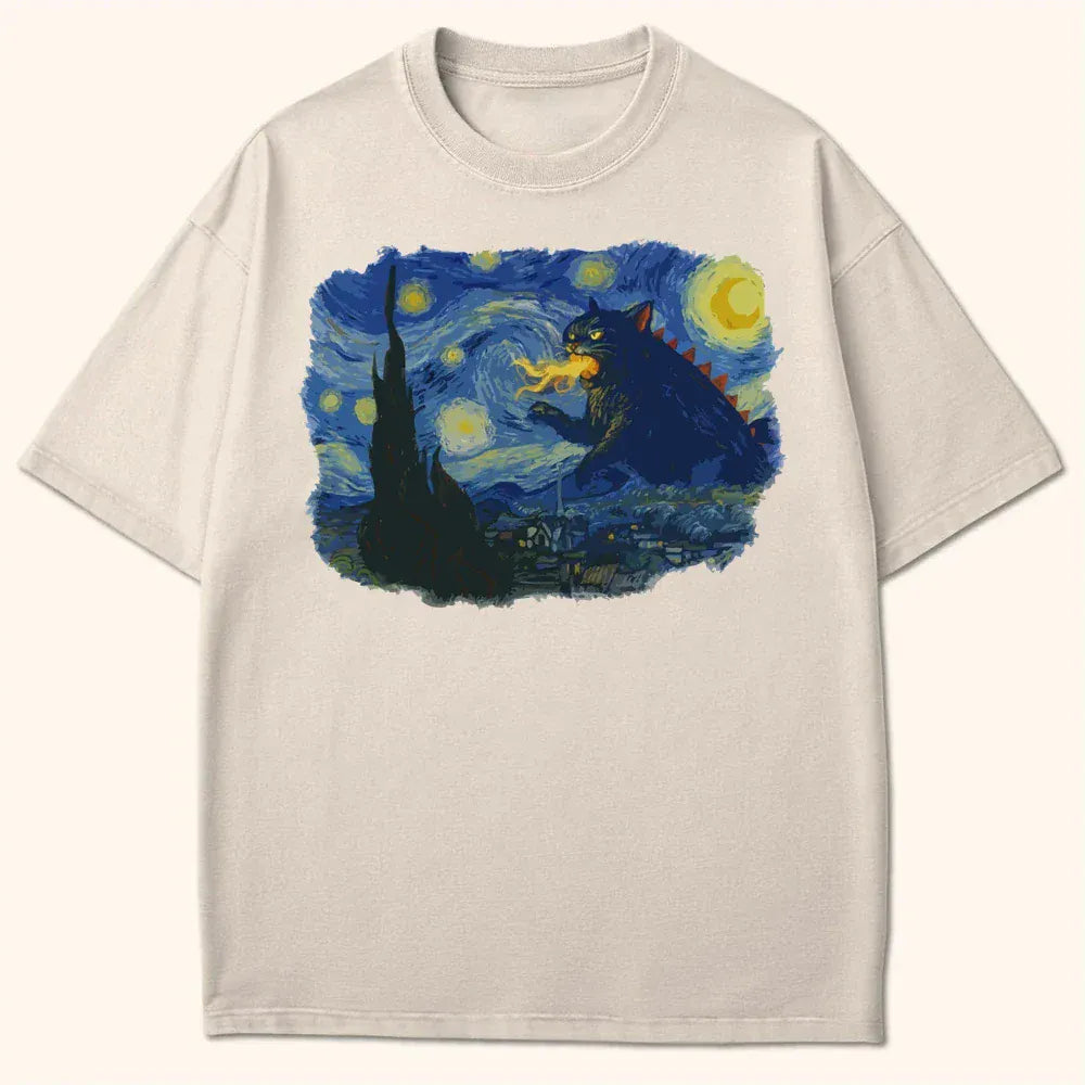 Kyattojira Night T-Shirt Ivory / S 15579456793453544102 T-Shirt