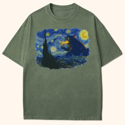 Kyattojira Night T-Shirt Moss / S 25904083133509120237 T-Shirt