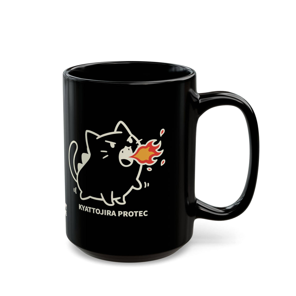 Kyattojira Protec Black Mug (15oz) 15oz 22008269480682952672 Mug