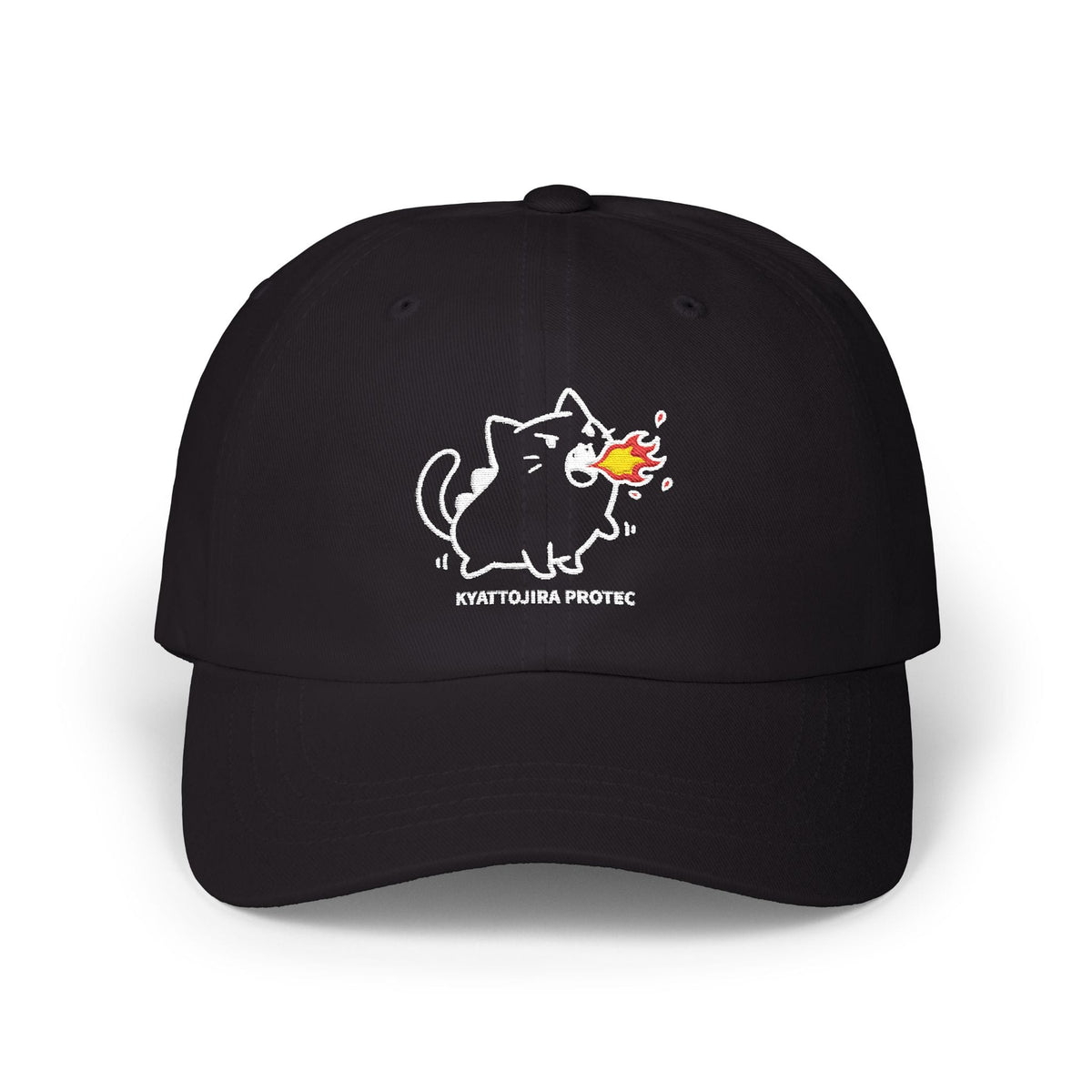 Kyattojira Protec Embroidered Classic Cap — Black & Navy Black / One size 35554735357205762251 Hats