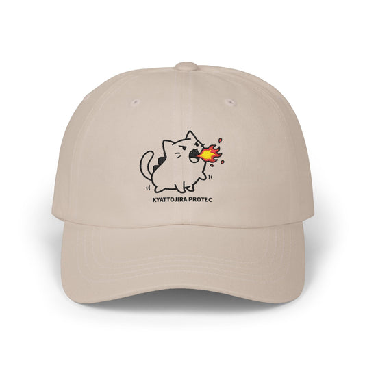 Kyattojira Protec Embroidered Classic Cap — Stone & Blue Stone / One size 30591050754320142159 Hats