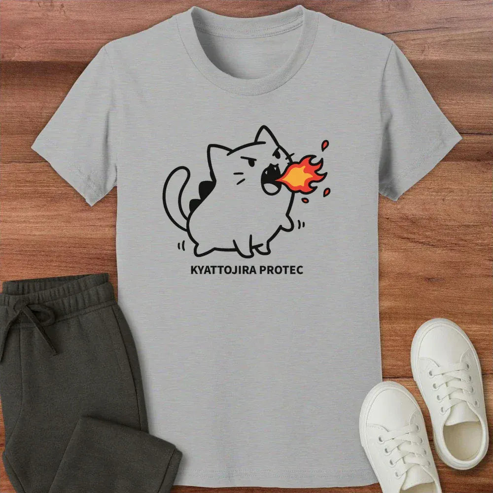 Kyattojira Protec Kids Tee Athletic Heather / S 70794544242312250653 Kids clothes