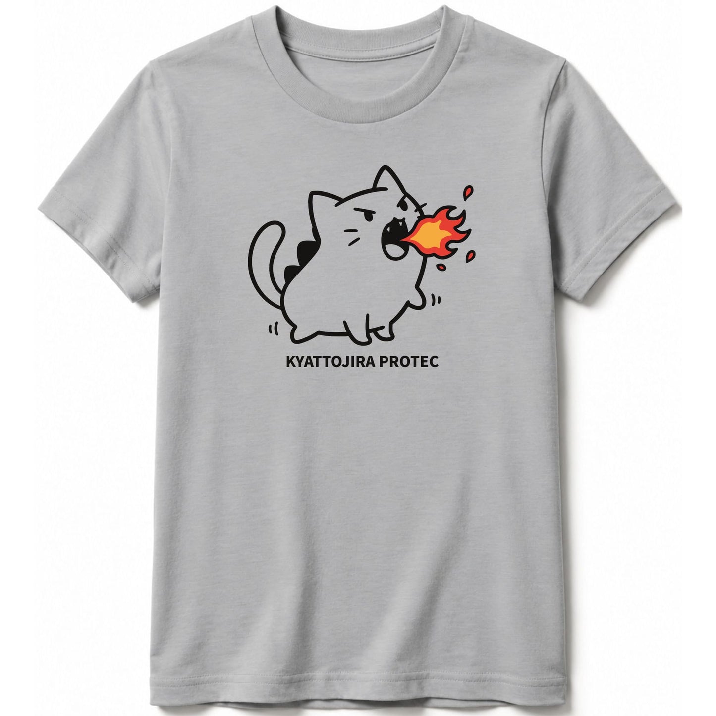 Kyattojira Protec Kids Tee Athletic Heather / S 70794544242312250653 Kids clothes