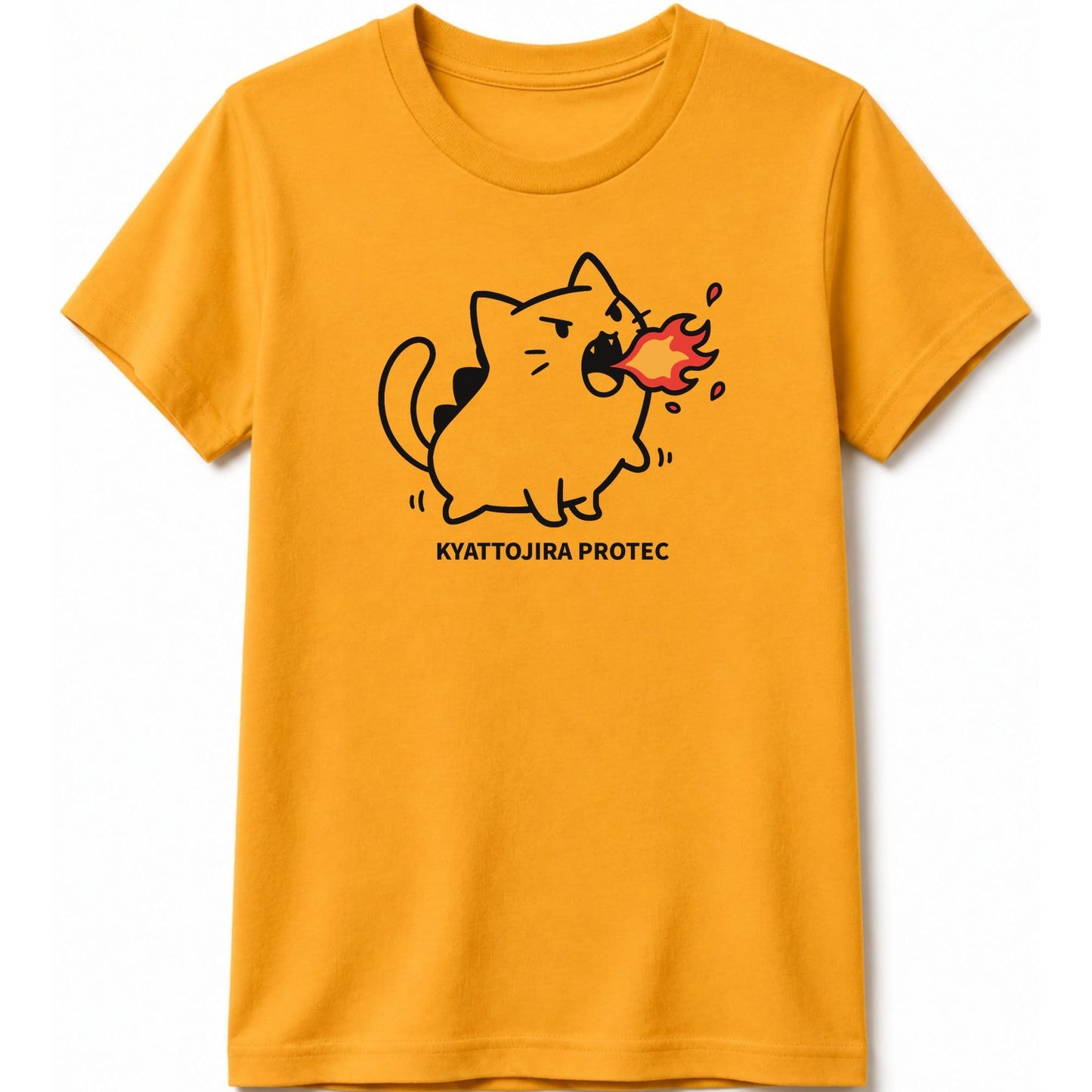 Kyattojira Protec Kids Tee Gold / S 22657437515810197987 Kids clothes