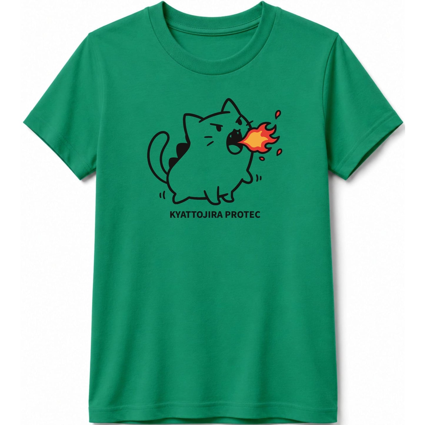 Kyattojira Protec Kids Tee Kelly / S 19944556214034956791 Kids clothes
