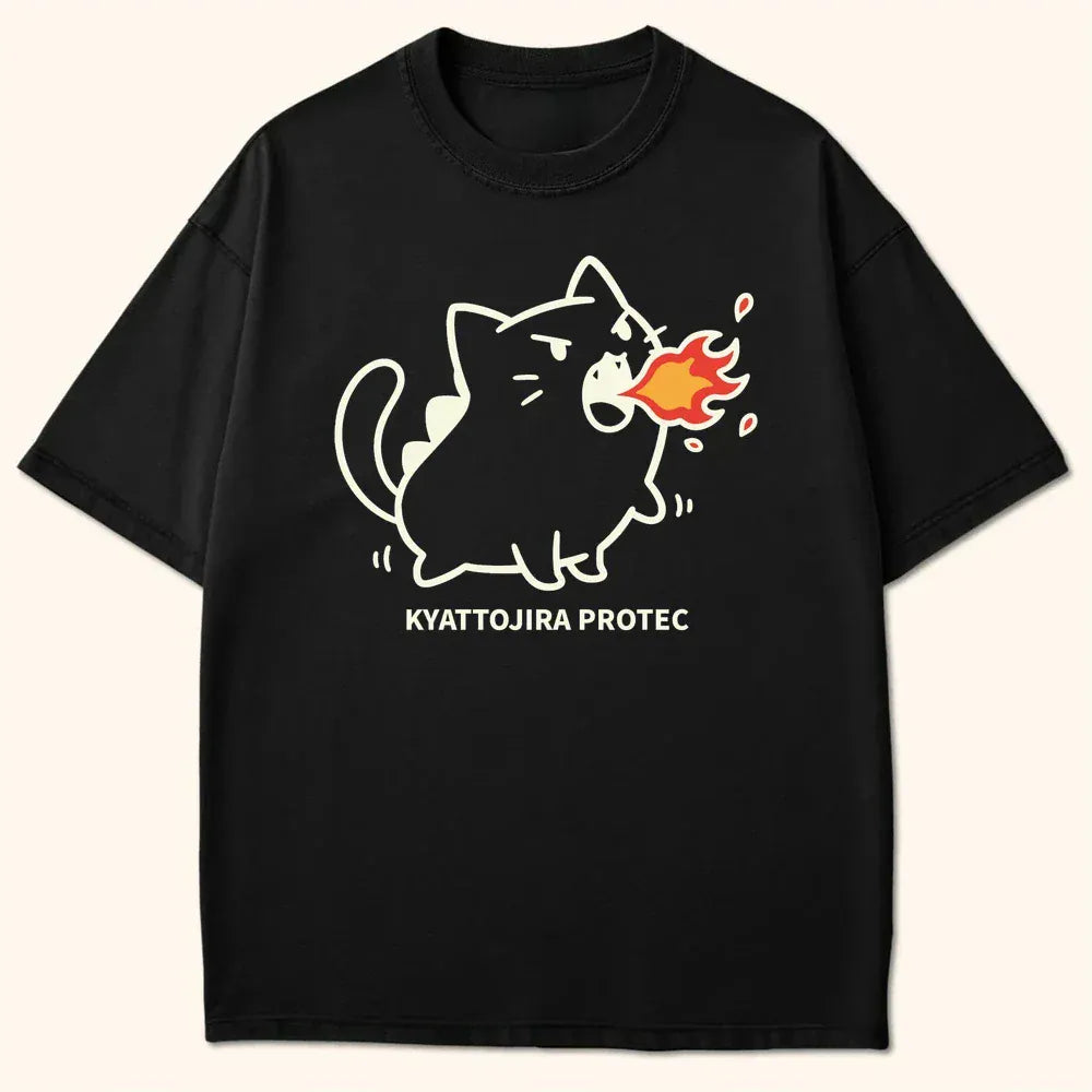 Kyattojira Protec T-Shirt Black / S 30039968822670729709 T-Shirt