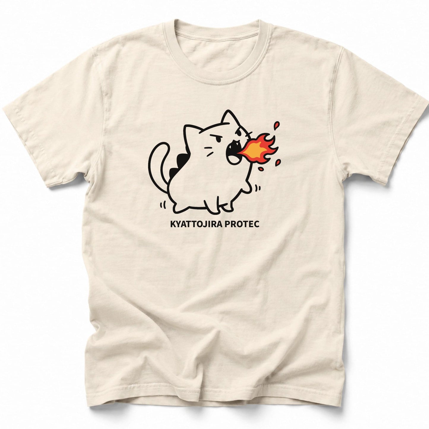 Kyattojira Protec T-Shirt Ivory / S 27810576781153826529 T-Shirt