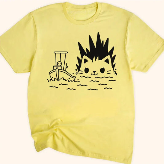 Kyattojira Pursuit Everyday Softstyle Tee Cornsilk / S 76027136111340799051 T-Shirt