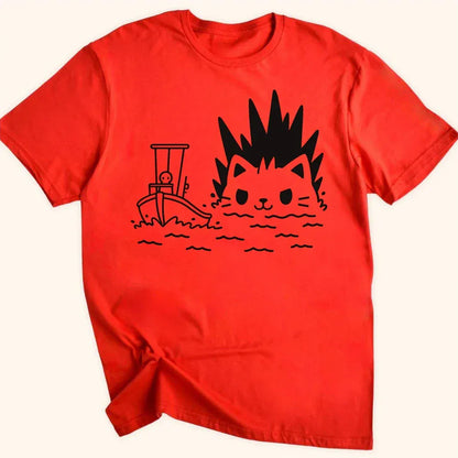 Kyattojira Pursuit Everyday Softstyle Tee Red / S 53795880854025206073 T-Shirt