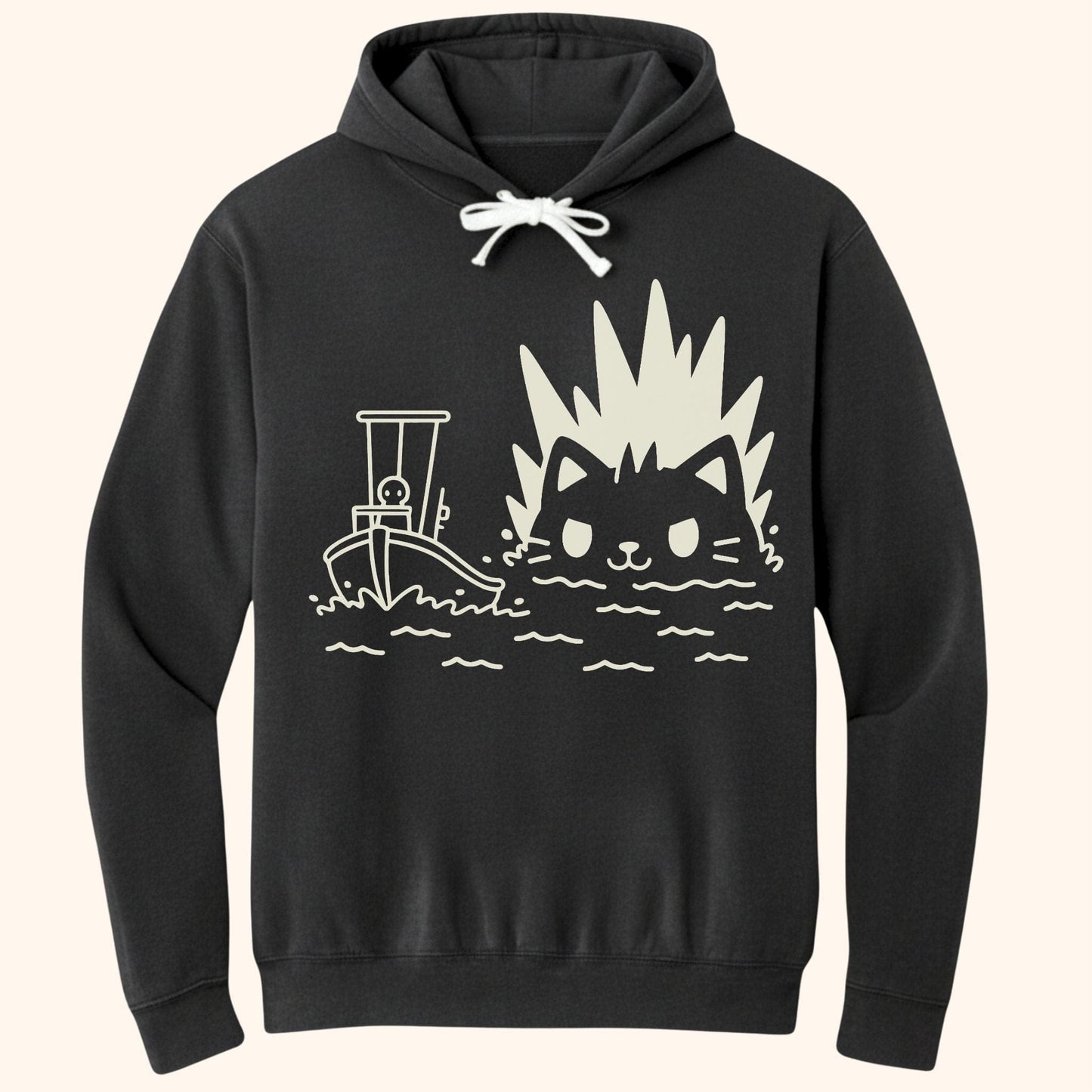 Kyattojira Pursuit Hoodie Black / S 37993928950864432839 Hoodie